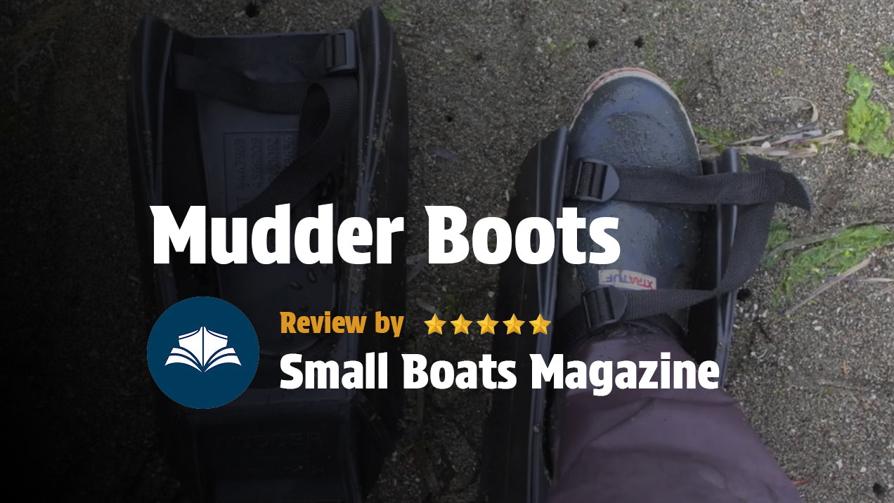 What Happens in Mud With and Without Mudder Boots : Small Boats Magazine