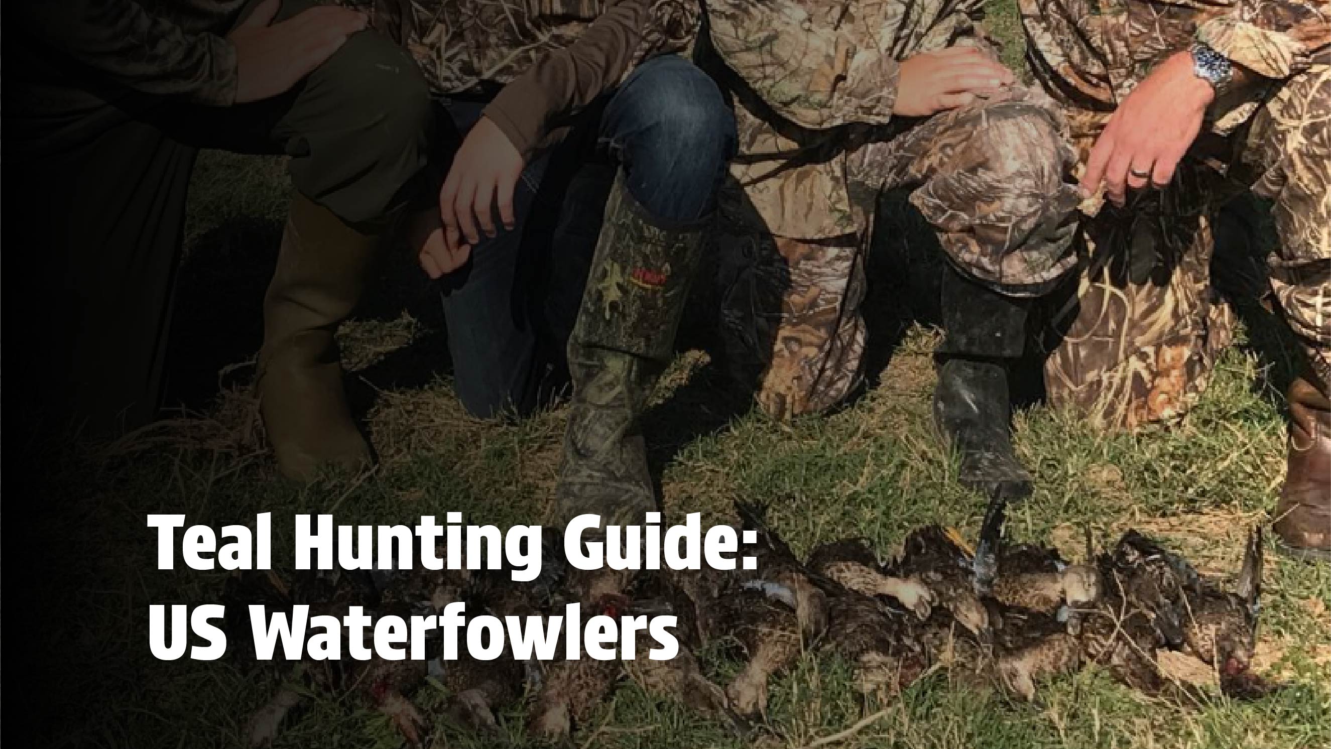 US Waterfowlers displaying harvested teal, highlighting the importance of proper hunting gear